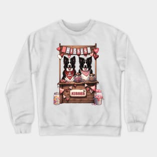 My Border Collie Is My Valentine Crewneck Sweatshirt